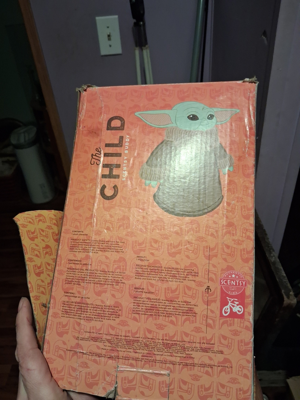 Scentsy's "RETIRED" Buddy "The Child Scent Baby Yoda Plush"